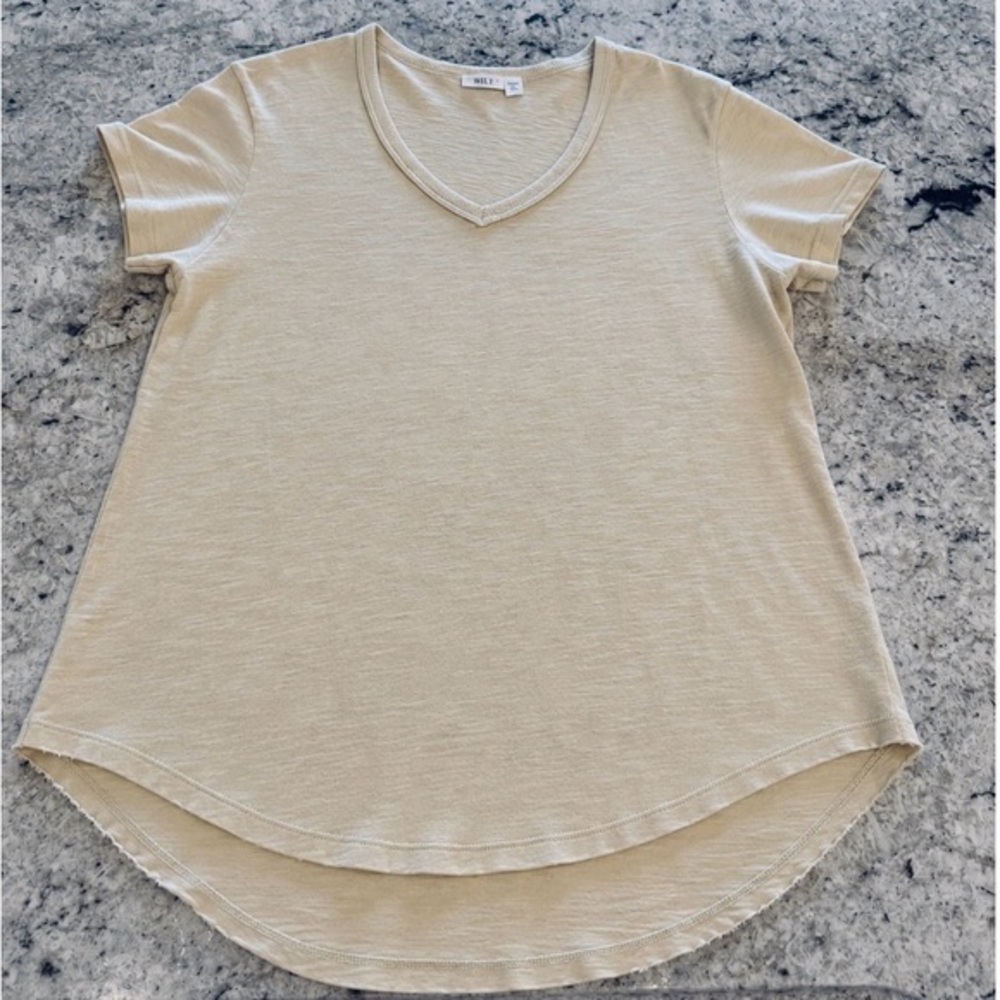 WILT v neck tee SHIRT Lime - Large